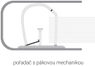 Poradač pákový A4 5 cm Executive čierny chrbát - Obrázek