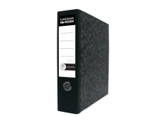 Lever Arch File A4/80 Executive, metal edges, Compressor Bar - colored spine, Black