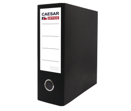 Lever Arch File A5/80 Senator Compressor Bar LONG, Pressboard Black 