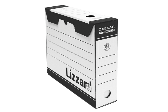 CAESAR - archivační box Lizzard 85 mm, černý